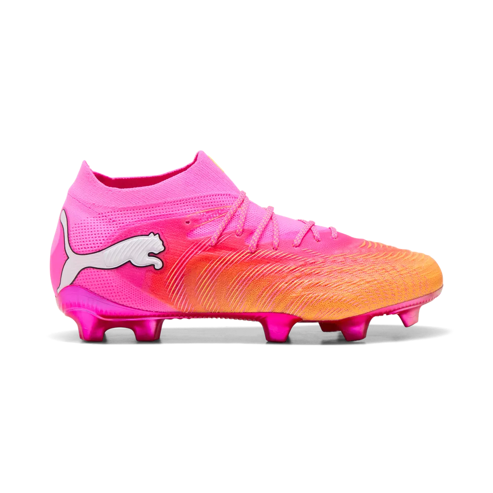 Puma Fußballschuhe Future 9 Ultimate FG, Poison Pink-Sun Stream-Bright Aqua-Puma White
