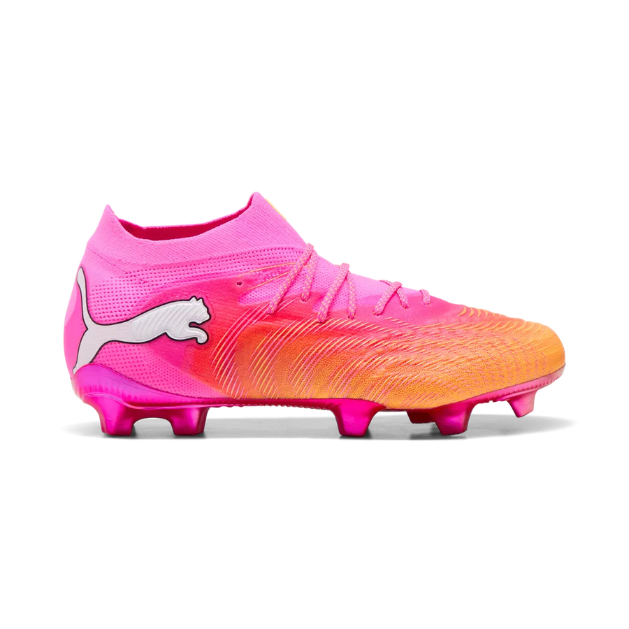 Puma Fußballschuhe Future 9 Ultimate FG, Poison Pink-Sun Stream-Bright Aqua-Puma White