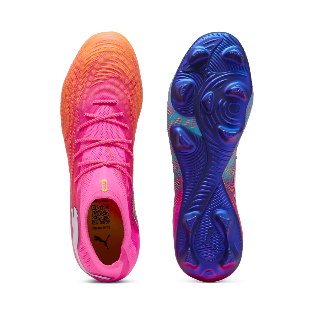 Puma Fußballschuhe Future 9 Ultimate FG, Poison Pink-Sun Stream-Bright Aqua-Puma White – Bild 