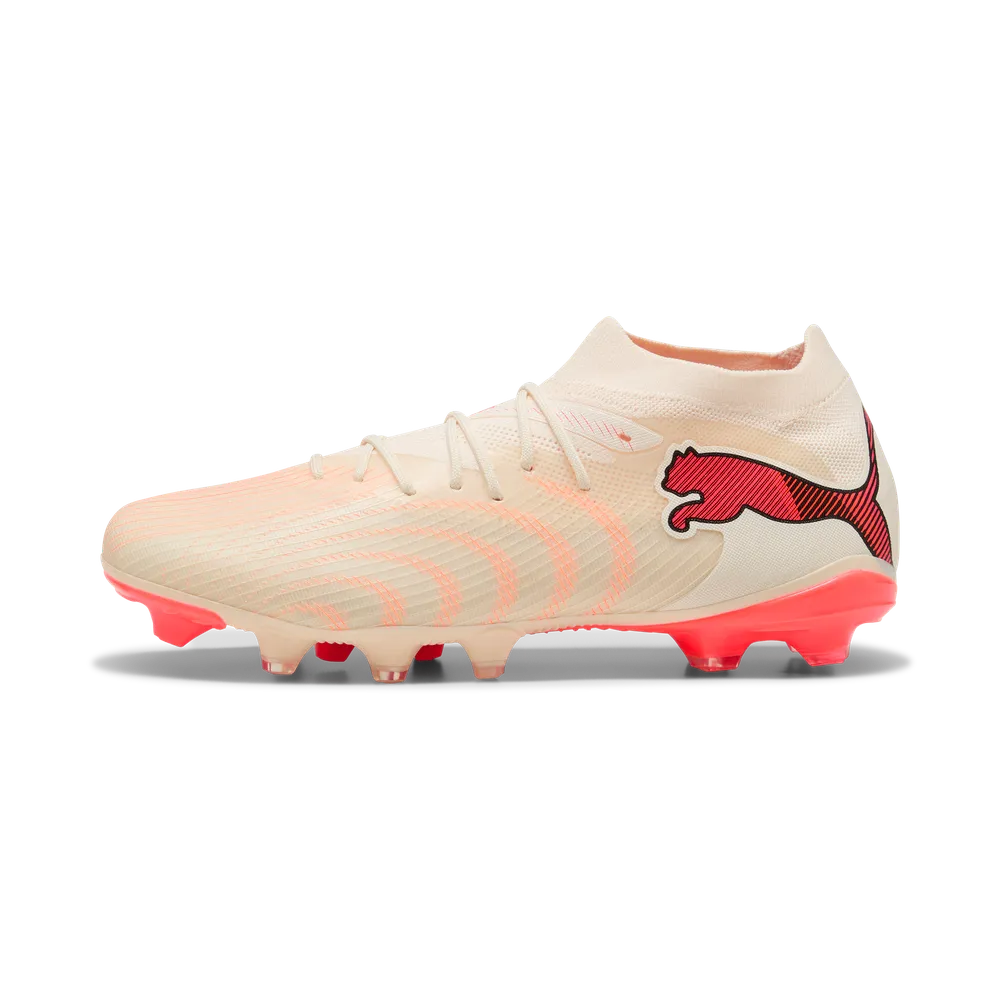 Puma Fußballschuhe Future 9 Match FG/AG, Sugared Almond-PUMA White-Ultra Red-PUMA Black