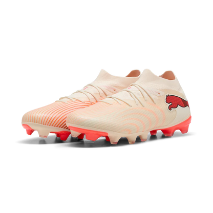 Puma Fußballschuhe Future 9 Match FG/AG, Sugared Almond-PUMA White-Ultra Red-PUMA Black