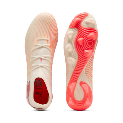 Puma Fußballschuhe Future 9 Match FG/AG, Sugared Almond-PUMA White-Ultra Red-PUMA Black