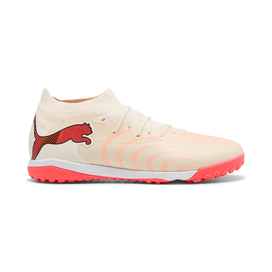 Puma Fußballschuhe Future 9 Match TT, Sugared Almond-Puma White-Ultra Red-Puma