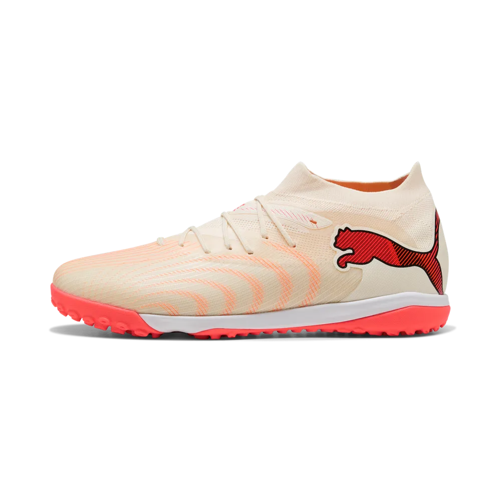 Puma Fußballschuhe Future 9 Match TT, Sugared Almond-Puma White-Ultra Red-Puma – Bild 