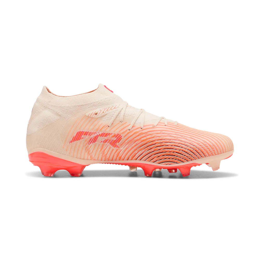 Puma Fußballschuhe Future 9 Pro FG/AG, Almond-Puma White Ultra-Red-Puma Black