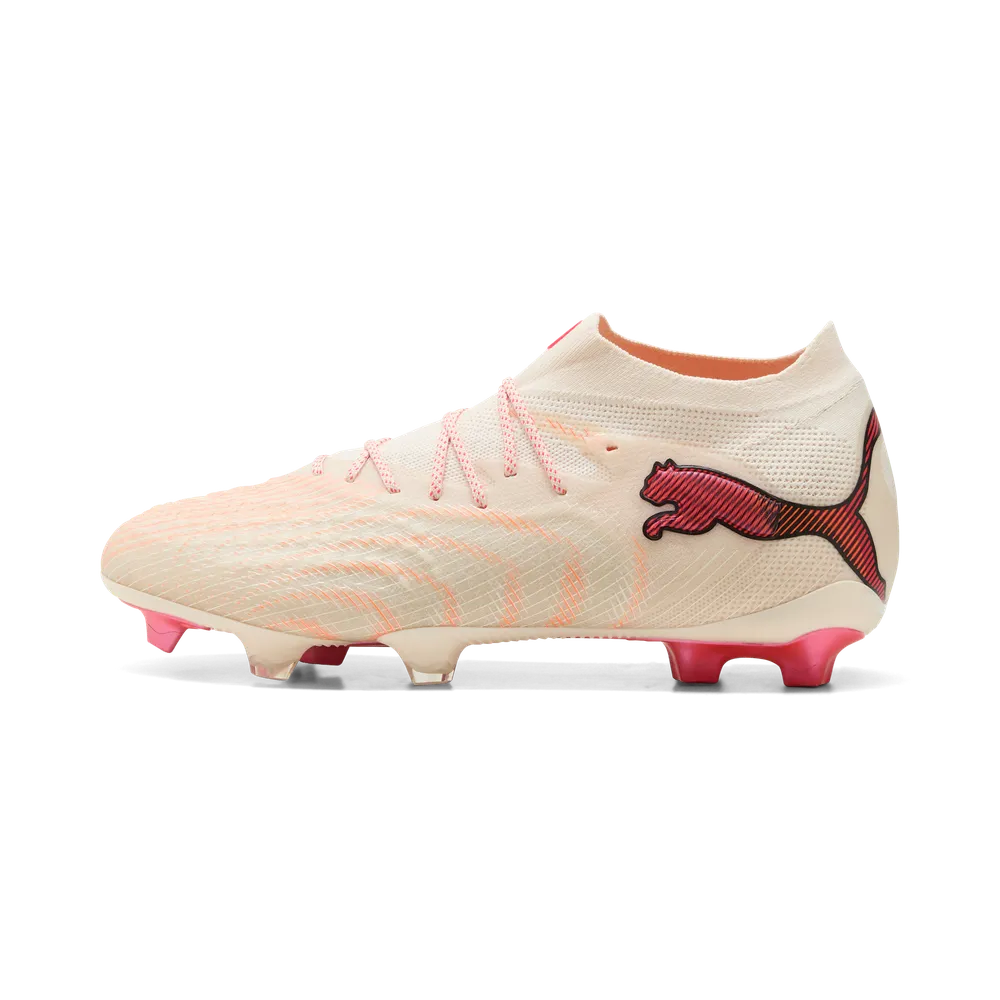 Puma Fußballschuhe Future 9 Ultimate FG, Sugared Allmond-Puma White-Ultra-Red-Puma