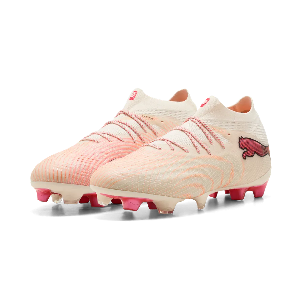 Puma Fußballschuhe Future 9 Ultimate FG, Sugared Allmond-Puma White-Ultra-Red-Puma