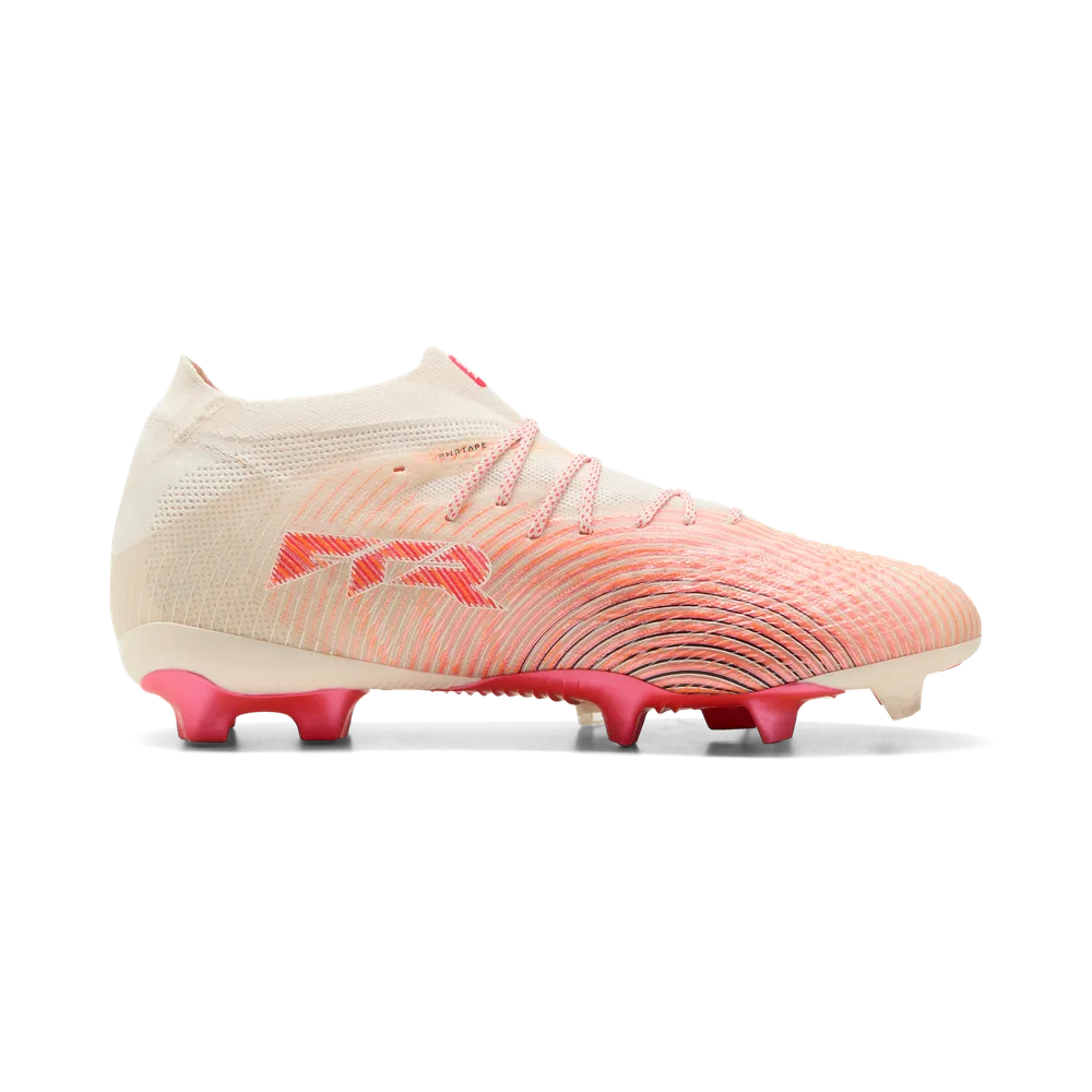 Puma Fußballschuhe Future 9 Ultimate FG, Sugared Allmond-Puma White-Ultra-Red-Puma – Bild 
