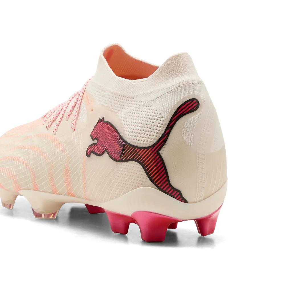 Puma Fußballschuhe Future 9 Ultimate FG, Sugared Allmond-Puma White-Ultra-Red-Puma – Bild 