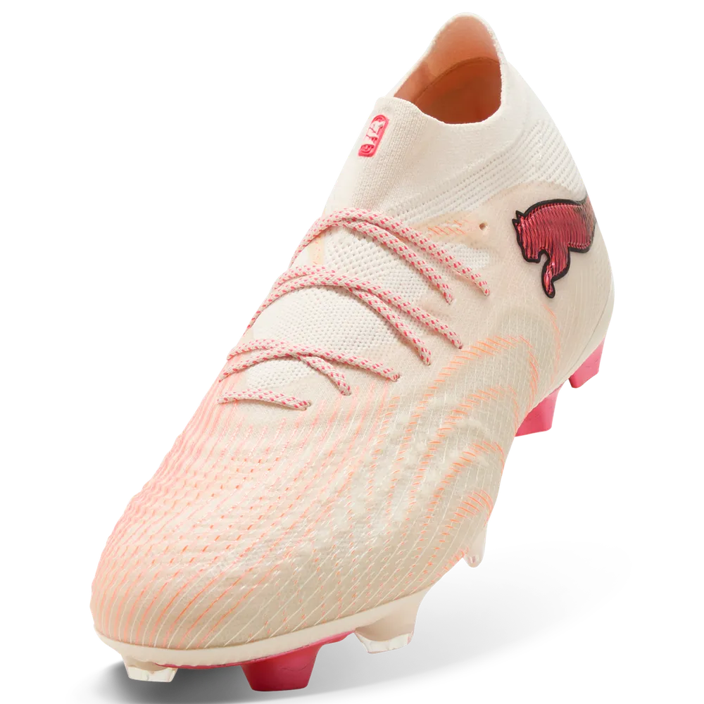 Puma Fußballschuhe Future 9 Ultimate FG, Sugared Allmond-Puma White-Ultra-Red-Puma – Bild 