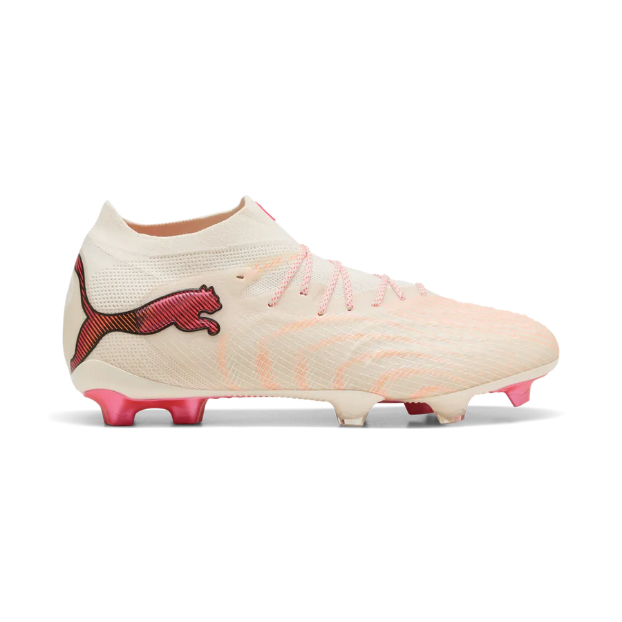 Puma Fußballschuhe Future 9 Ultimate FG, Sugared Allmond-Puma White-Ultra-Red-Puma
