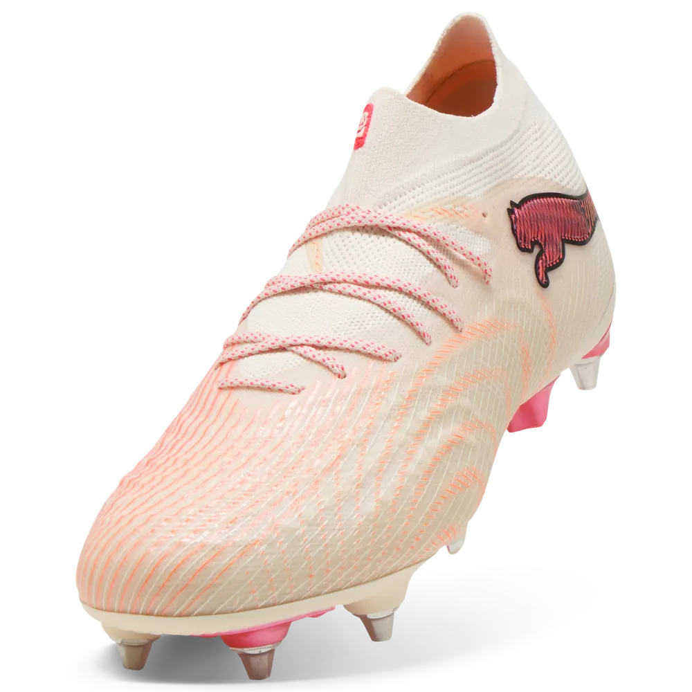Puma Fußballschuhe Future 9 Ultimate MxSG, Almond-Puma White-Ultra Red-Puma Black – Bild 