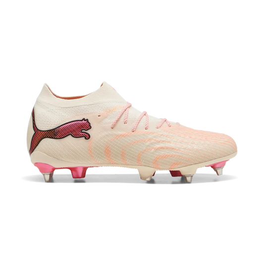 Puma Fußballschuhe Future 9 Ultimate MxSG, Almond-Puma White-Ultra Red-Puma Black – rot / 41