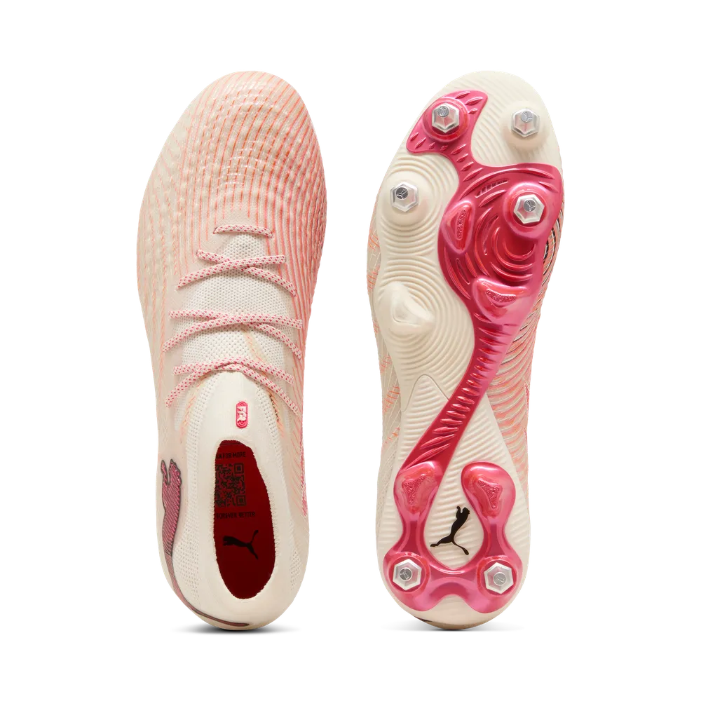 Puma Fußballschuhe Future 9 Ultimate MxSG, Almond-Puma White-Ultra Red-Puma Black
