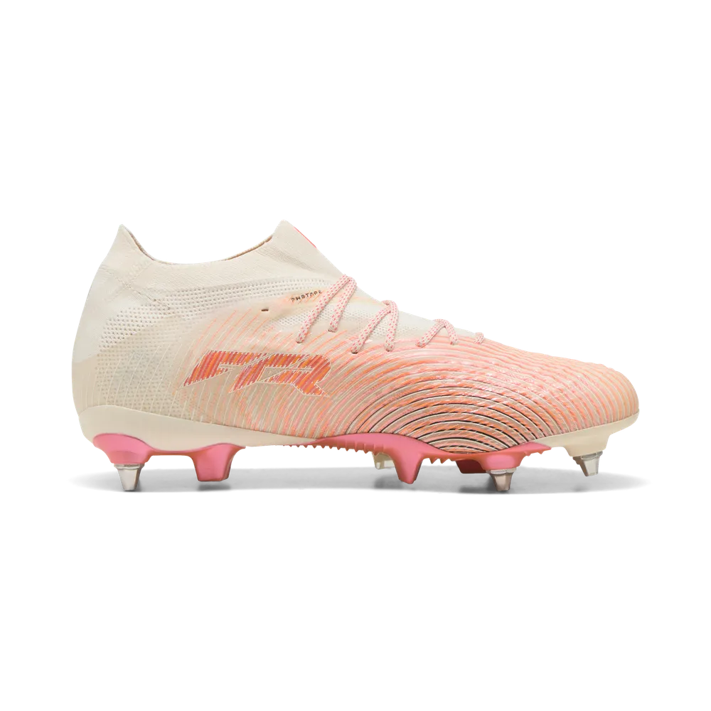 Puma Fußballschuhe Future 9 Ultimate MxSG, Almond-Puma White-Ultra Red-Puma Black – Bild 