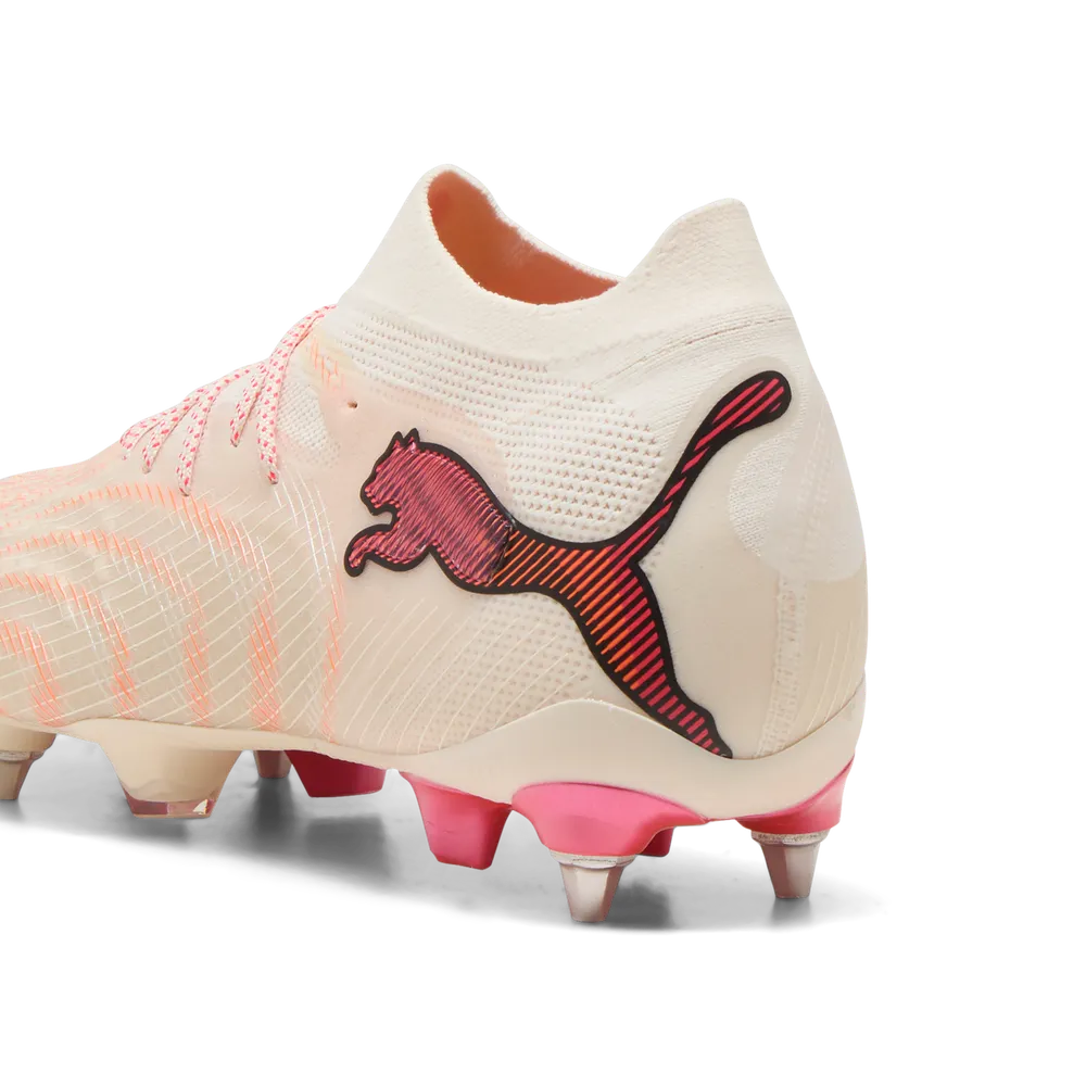 Puma Fußballschuhe Future 9 Ultimate MxSG, Almond-Puma White-Ultra Red-Puma Black – Bild 