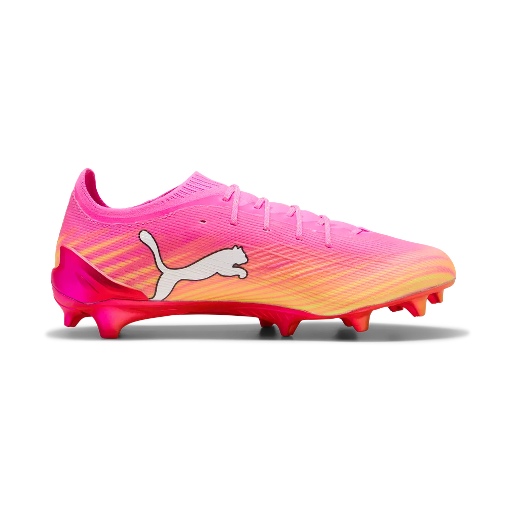 Puma Fußballschuhe Ultra 6 Ultimate FG, Poison Pink-PUMA White-Sun Stream-Bright Aqua – Bild 