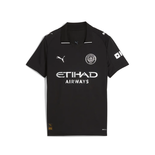Manchester City Away Jersey Kids 25/26 – schwarz / 128