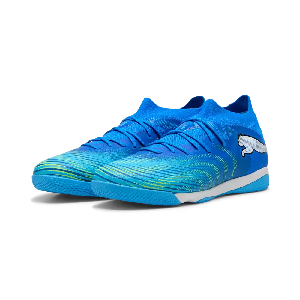 Puma Hallenfußballschuhe Future 9 Match IT, Ultra Blue-PUMA White-Luminous Blue-PUMA Black – Bild 