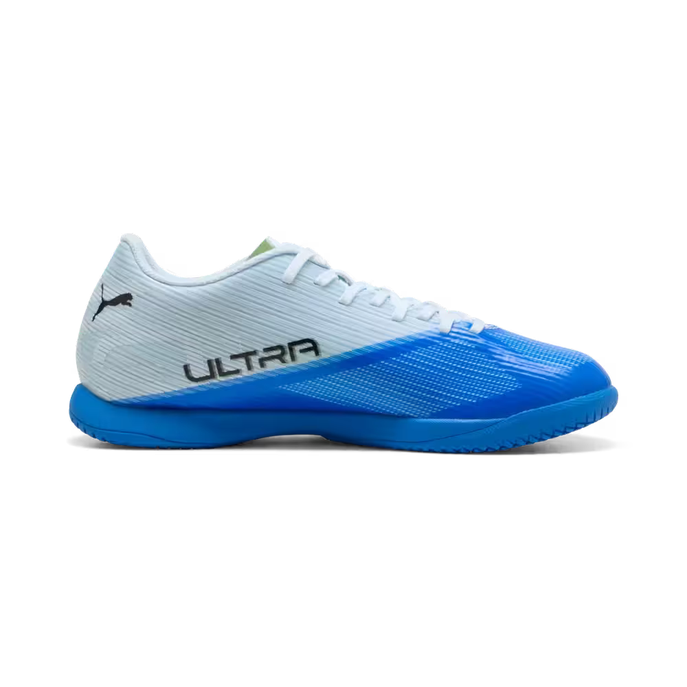 Puma Hallenfußballschuhe Ultra 7 Play IT, Ultra Blue-Icy Blue-PUMA Black-Lime Squeeze – Bild 