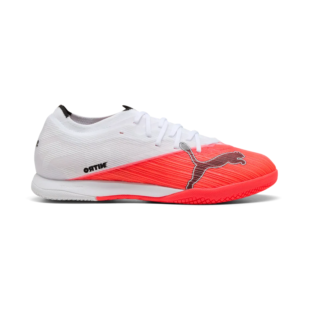 Puma Hallenfußballschuhe Ultra Nitro 7 Match IT, Ultra Red-Puma Black-Puma White – Bild 