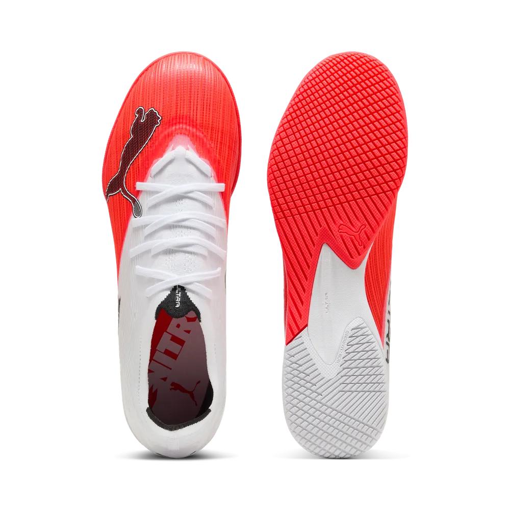 Puma Hallenfußballschuhe Ultra Nitro 7 Match IT, Ultra Red-Puma Black-Puma White – Bild 