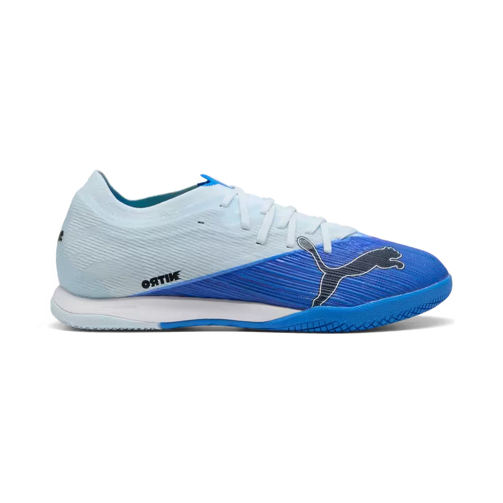 Puma Hallenfußballschuhe Ultra Nitro 7 Match IT, Ultra Blue-Icy Blue-PUMA Black-Lime Squeeze