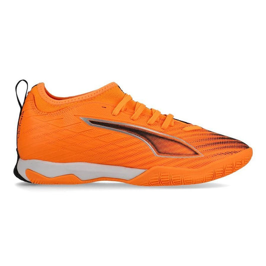 Puma Kinderhallenfußballschuhe Ultra 6 Match IT + Mid Jr – neonorange / 34