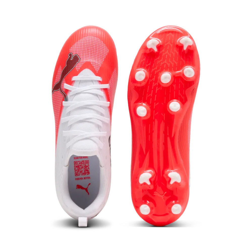 Puma Kinderfußballschuhe Ultra 7 Match FG/AG, ultra red/puma black – Bild 