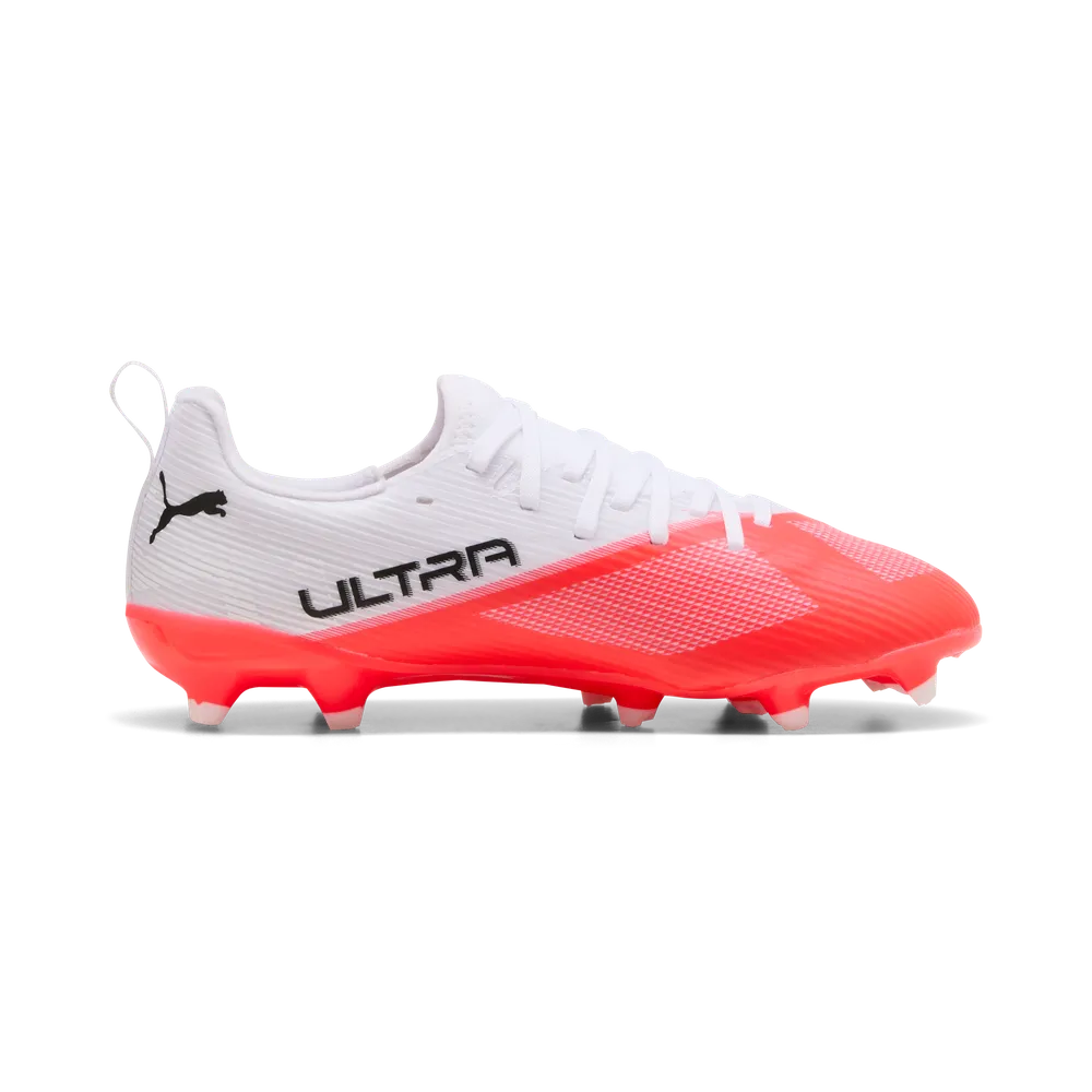 Puma Kinderfußballschuhe Ultra 7 Match FG/AG, ultra red/puma black – Bild 
