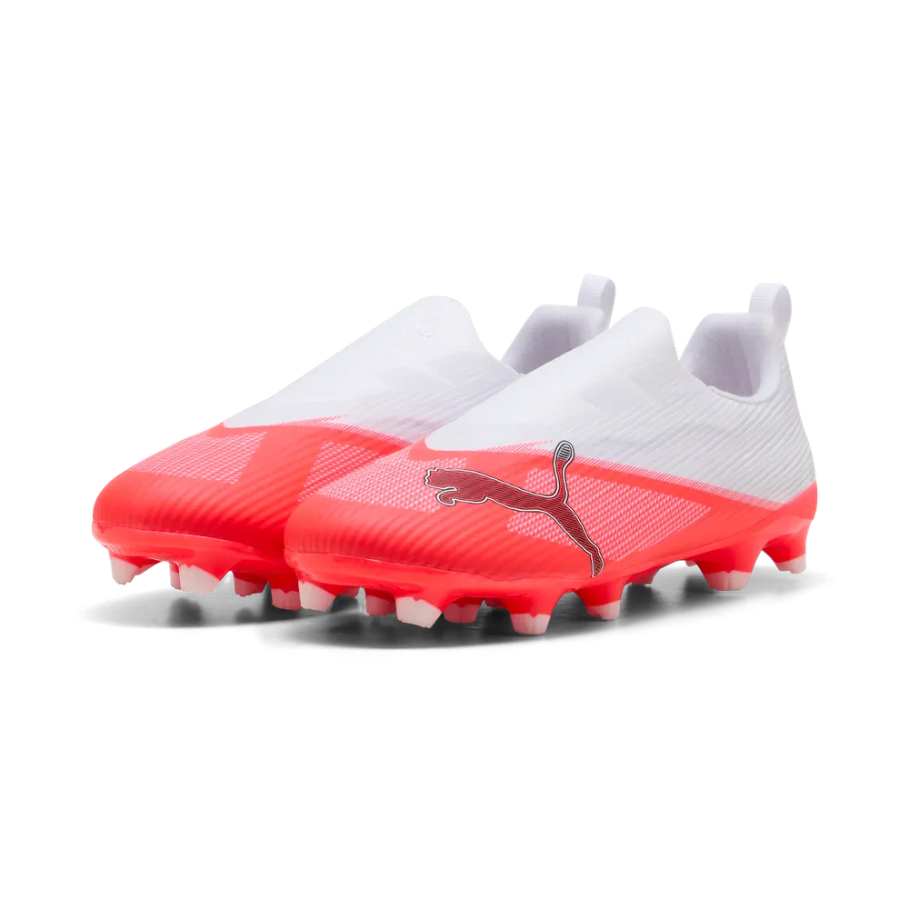 Puma Kinderfußballschuhe Ultra 7 Match LL FG/AG, Ultra Red-PUMA Black-PUMA White – Bild 