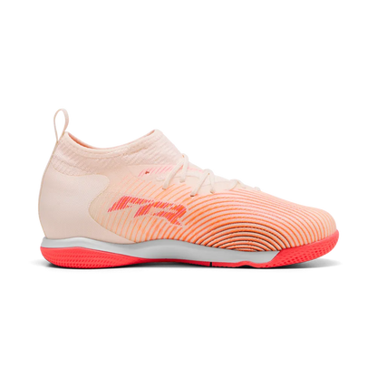 Puma Kinderhallenfußballschuhe Future 9 Match IT, Sugared Almond-PUMA White-Ultra Red-PUMA Black