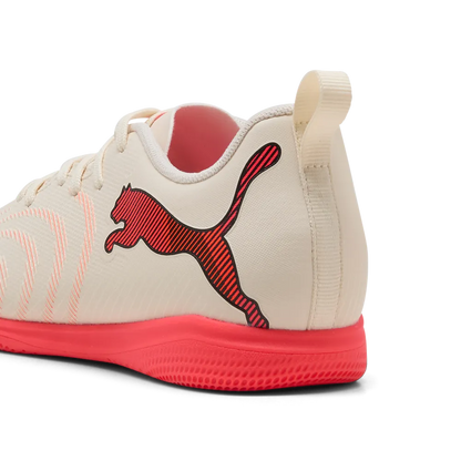 Puma Kinderhallenfußballschuhe Future 9 Play IT, Sugared Almond-PUMA White-Ultra Red-PUMA Black