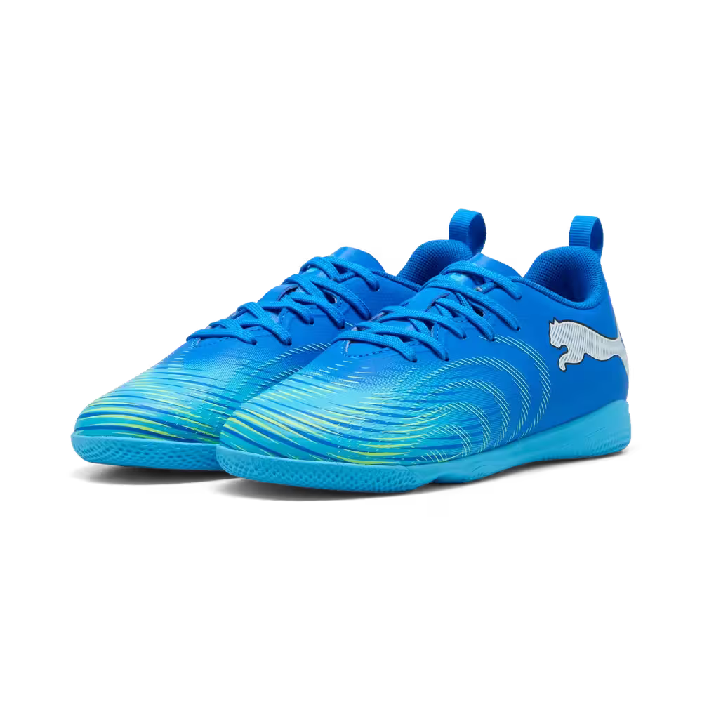 Puma Kinderhallenfußballschuhe Future 9 Play IT, Ultra Blue-PUMA White-Luminous Blue-PUMA Black