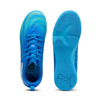 Puma Kinderhallenfußballschuhe Future 9 Play IT, Ultra Blue-PUMA White-Luminous Blue-PUMA Black