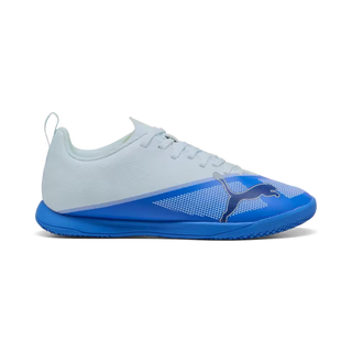 Puma Kinderhallenfußballschuhe Ultra 7 Play IT, Ultra Blue-Icy Blue-PUMA Black-Lime Squeeze