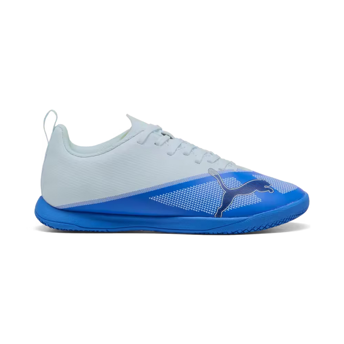 Puma Kinderhallenfußballschuhe Ultra 7 Play IT, Ultra Blue-Icy Blue-PUMA Black-Lime Squeeze