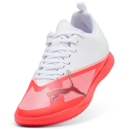 Puma Kinderhallenfußballschuhe Ultra 7 Play IT, Ultra Red-PUMA Black-PUMA White