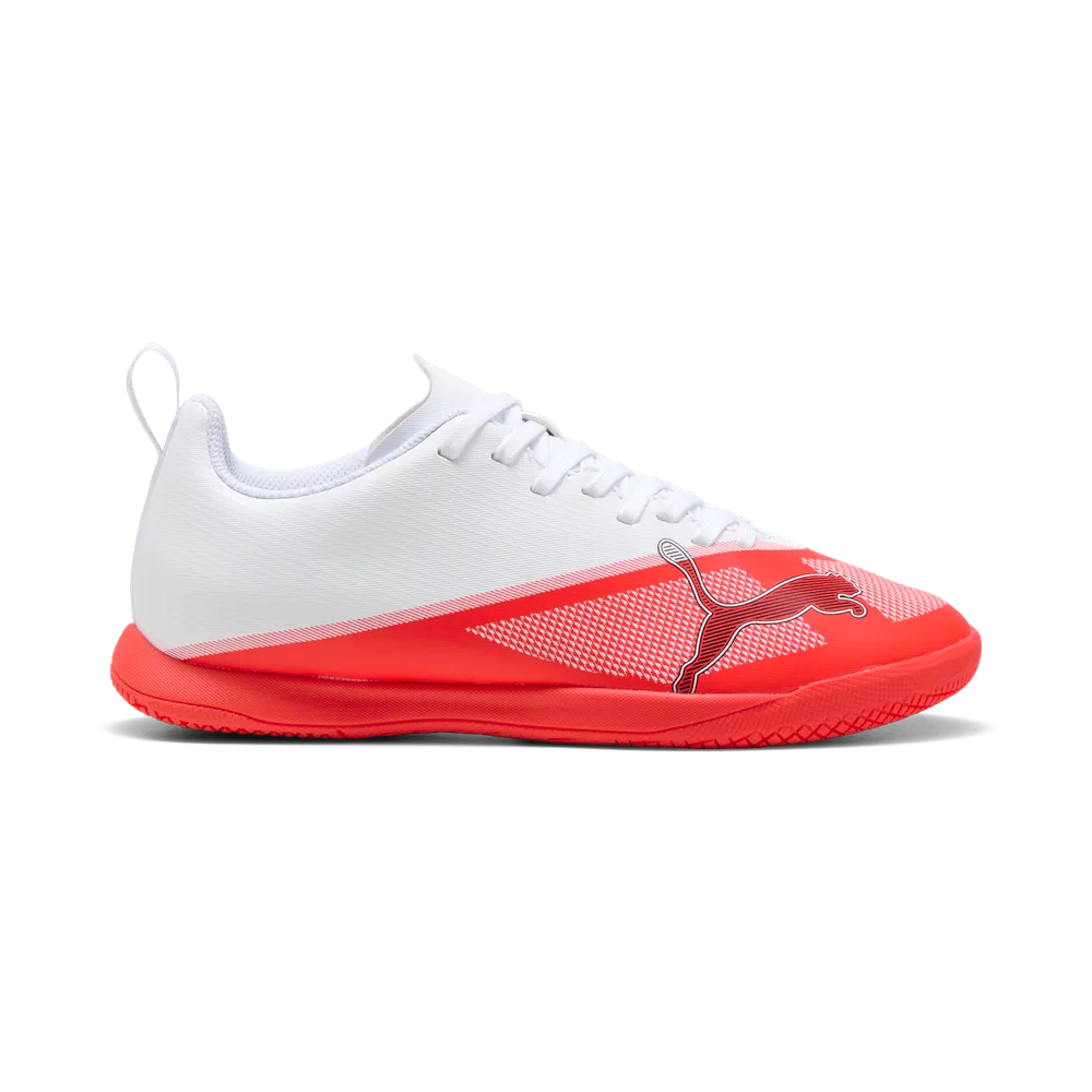 Puma Kinderhallenfußballschuhe Ultra 7 Play IT, Ultra Red-PUMA Black-PUMA White