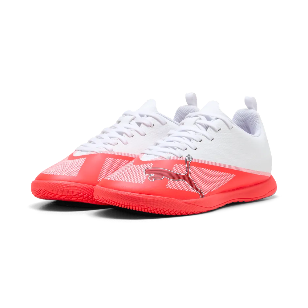 Puma Kinderhallenfußballschuhe Ultra 7 Play IT, Ultra Red-PUMA Black-PUMA White – Bild 