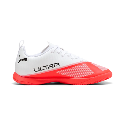 Puma Kinderhallenfußballschuhe Ultra 7 Play IT, Ultra Red-PUMA Black-PUMA White