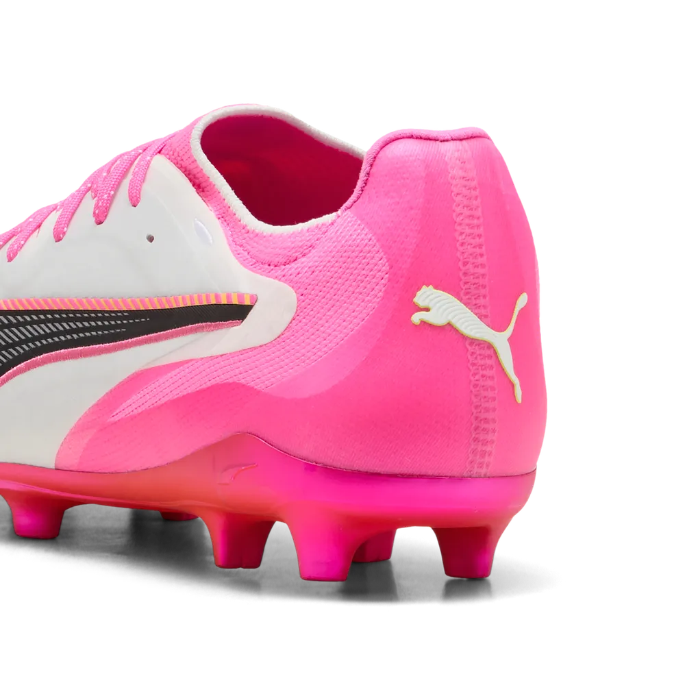 Puma Fußballschuhe King 20 Ultimate FG/AG, White-Poison Pink-Bright Aqua