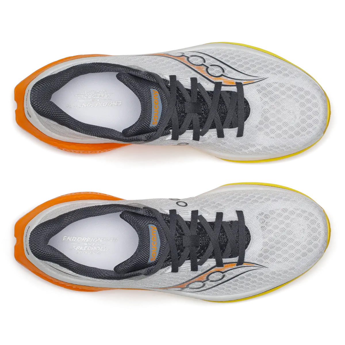 Saucony Herrenlaufschuhe Endorphin Speed 5, white/fuego – Bild 