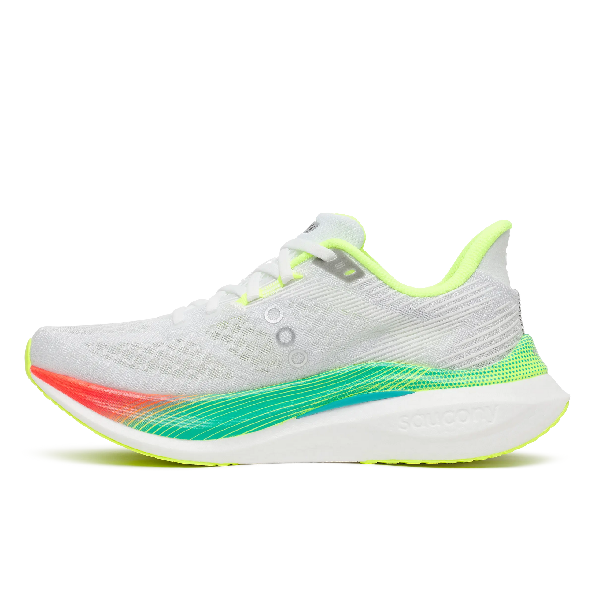 Saucony Damenlaufschuhe Endorphin Speed 5, white/multi – Bild 