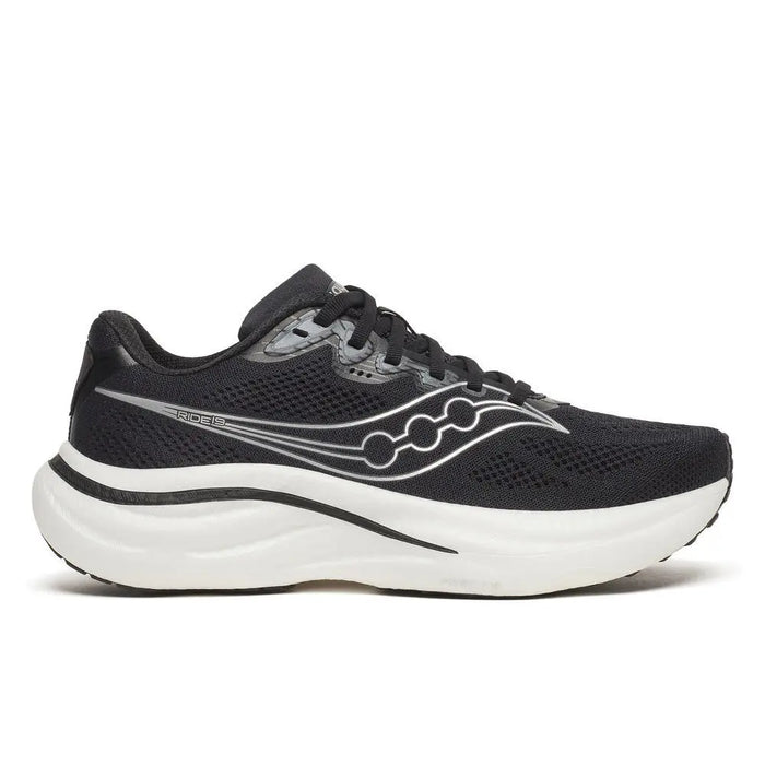 Saucony Damenlaufschuhe Ride 19, black/silver