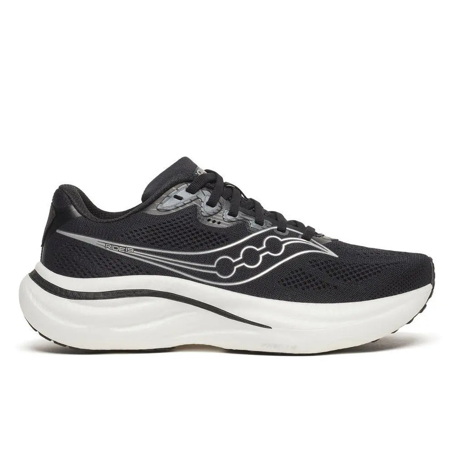 Saucony Damenlaufschuhe Ride 19, black/silver