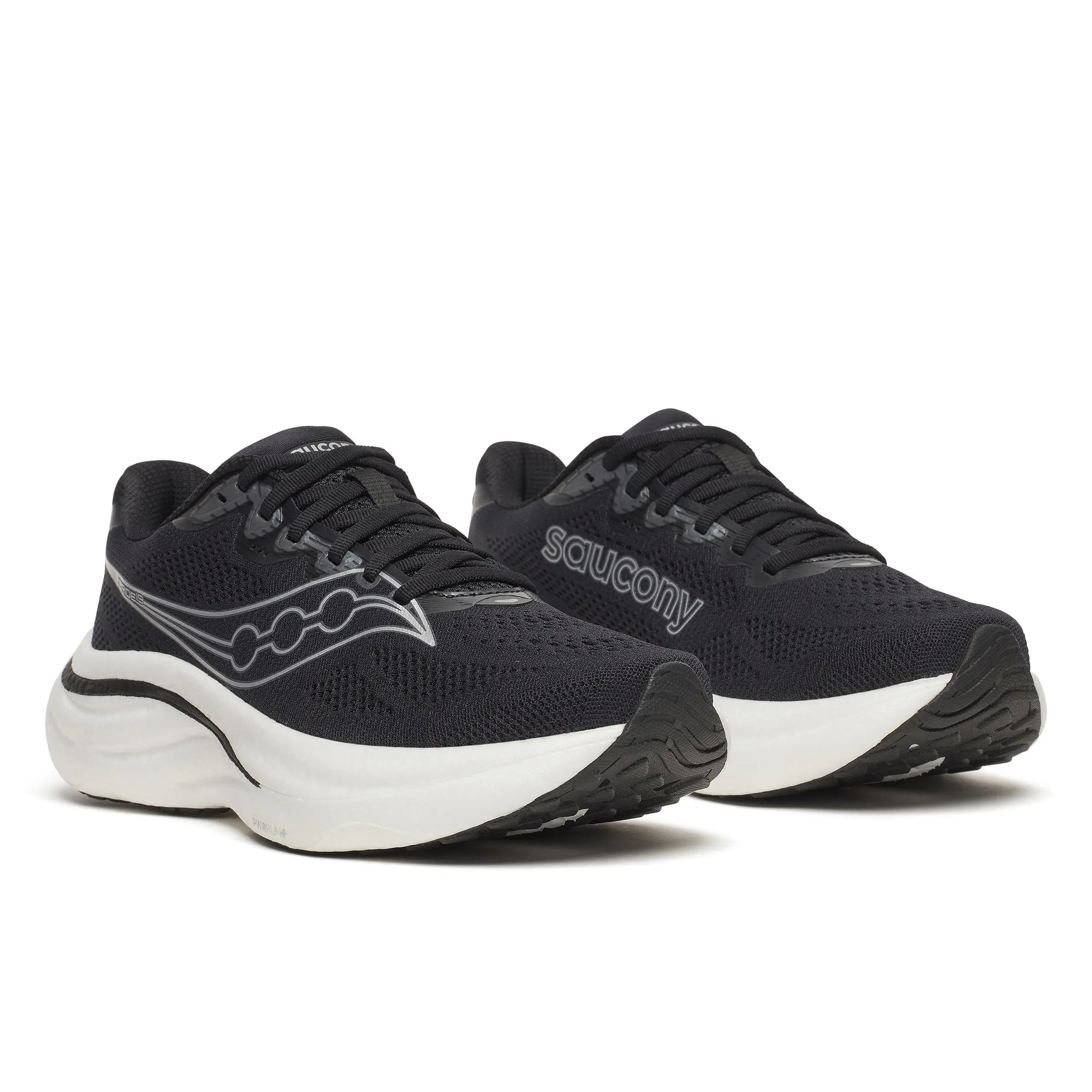 Saucony Damenlaufschuhe Ride 19, black/silver – Bild 