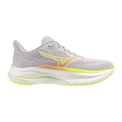 Mizuno Damenlaufschuhe Wave Inspire 22, Cloudscape/desert Flower/lime Pulp