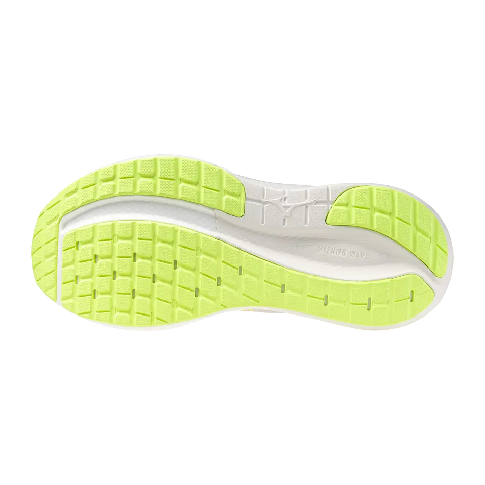 Mizuno Damenlaufschuhe Wave Inspire 22, Cloudscape/desert Flower/lime Pulp – Bild 
