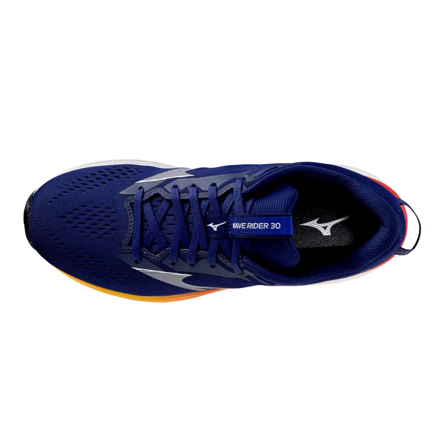 Mizuno Herrenlaufschuhe Wave Rider 30, Beacon Blue/White/Artisan's Go